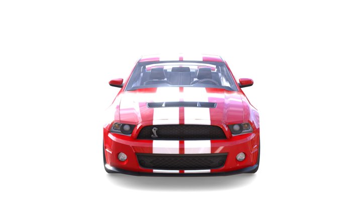 2010 Ford Shelby GT500 3D Model