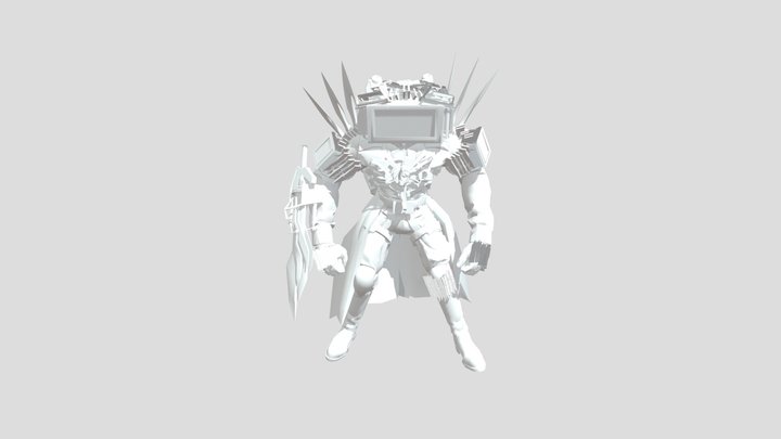 Titan Tv Man 3D Model