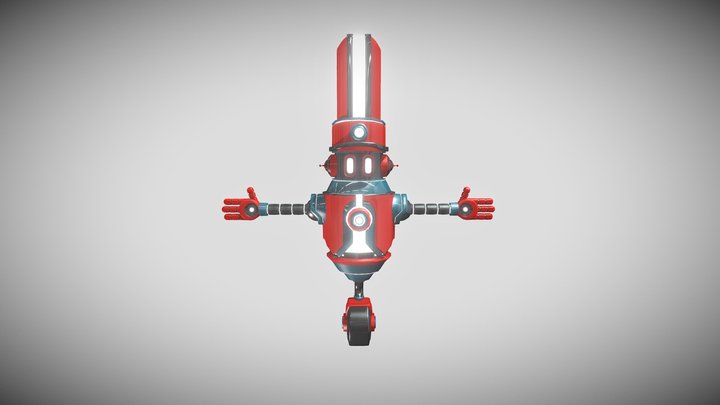 Explorer 9 Robot 3D Model