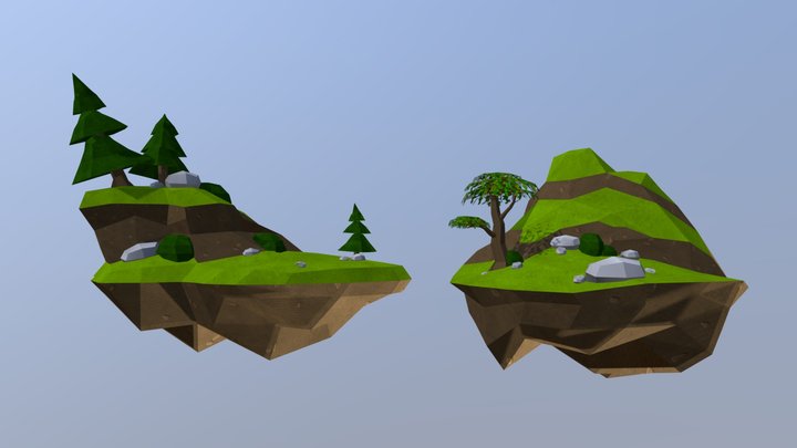 School Project: Sky Islands 3D Model