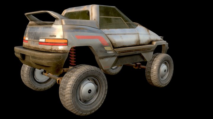 futureristic car 3D Model