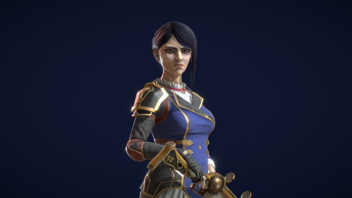 Caitlyn Arcane Fanart 3D Model