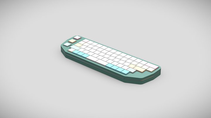Basis Stagger keyboard test 3D Model