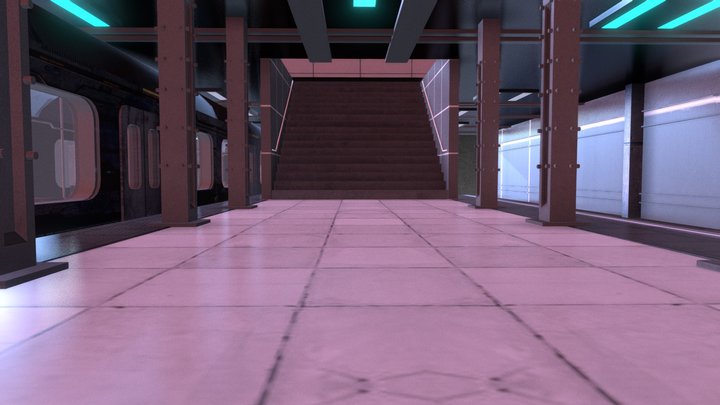 metro scene 3D Model