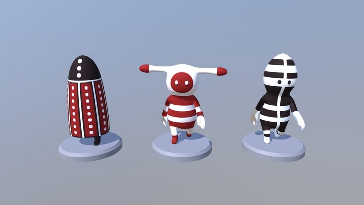 Selknam 3D Model