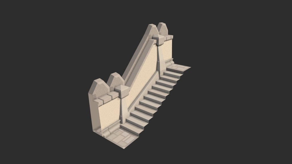 Medieval Labyrinth - Stairs2 Left