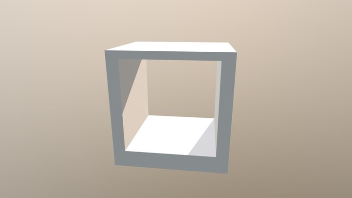 Hollow Cube 3D Model
