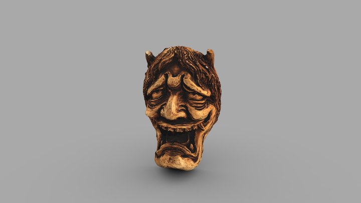 Nô Mask (miniature) 3D Model