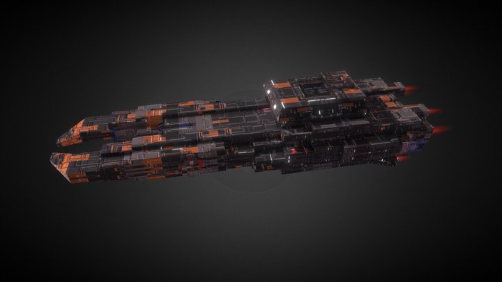 Spaceship 3D Model