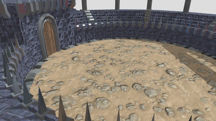 LowPoly Colosseum 3D Model