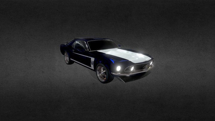 Ford Mustang Boss 302 3D Model