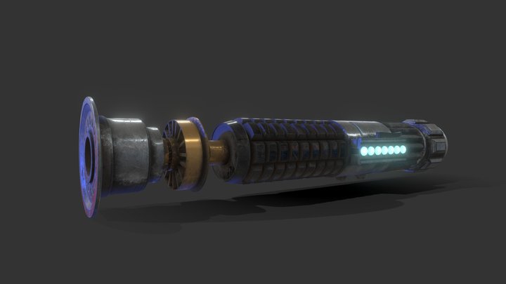 Obi-Wan Kenobi's Lightsaber 3D Model