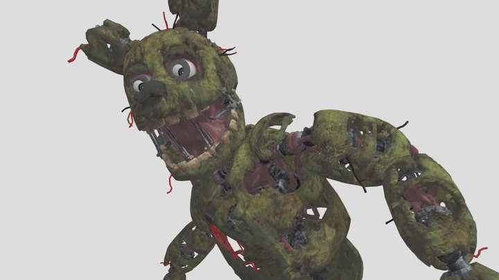 Springtrap but with ArtStation Textures 3D Model
