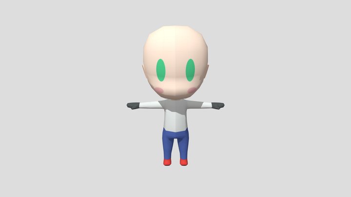 Textured_LowPolyChar 3D Model