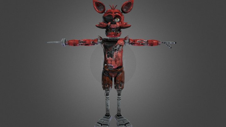 Metallic Withered Foxy - Download Free 3D model by OrangeSauceu [c00dc8d] -  Sketchfab