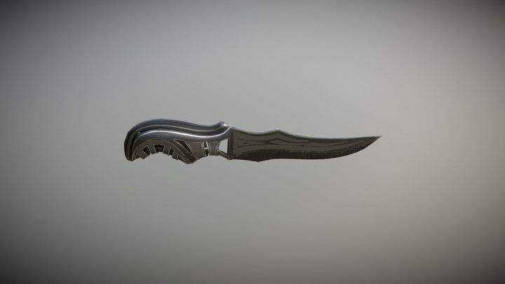 Knife Low -poly 3D Model