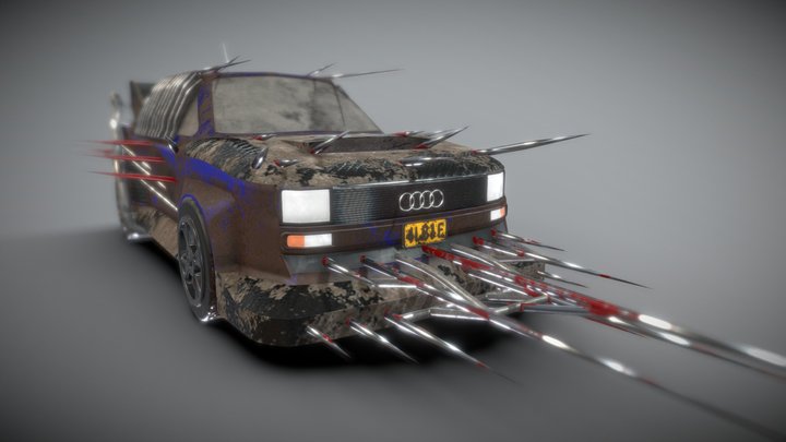 Audi Quattro - Weaponized | Mad-Max 3D Model