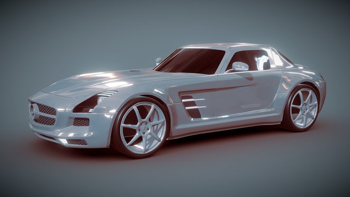 Mercedes SLS AMG supercar 2011 3D Model