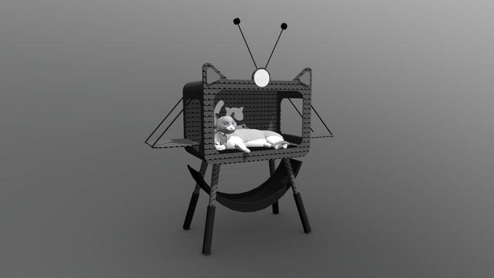 cat house project 3D Model