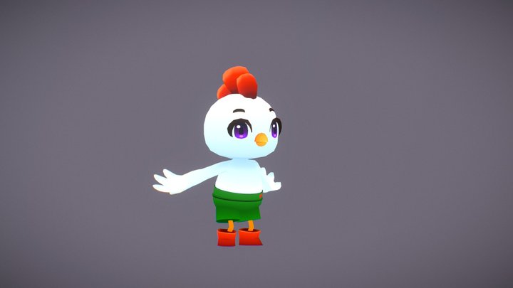 Poulet 3D Model