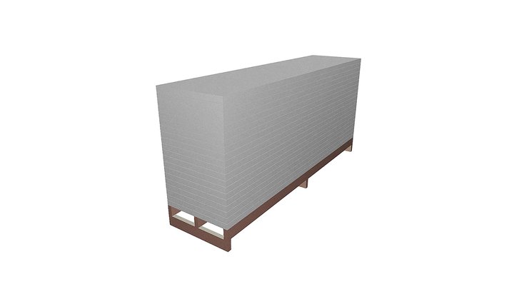 Tecoblock - Polystat Fire Panel Pallet 3D Model
