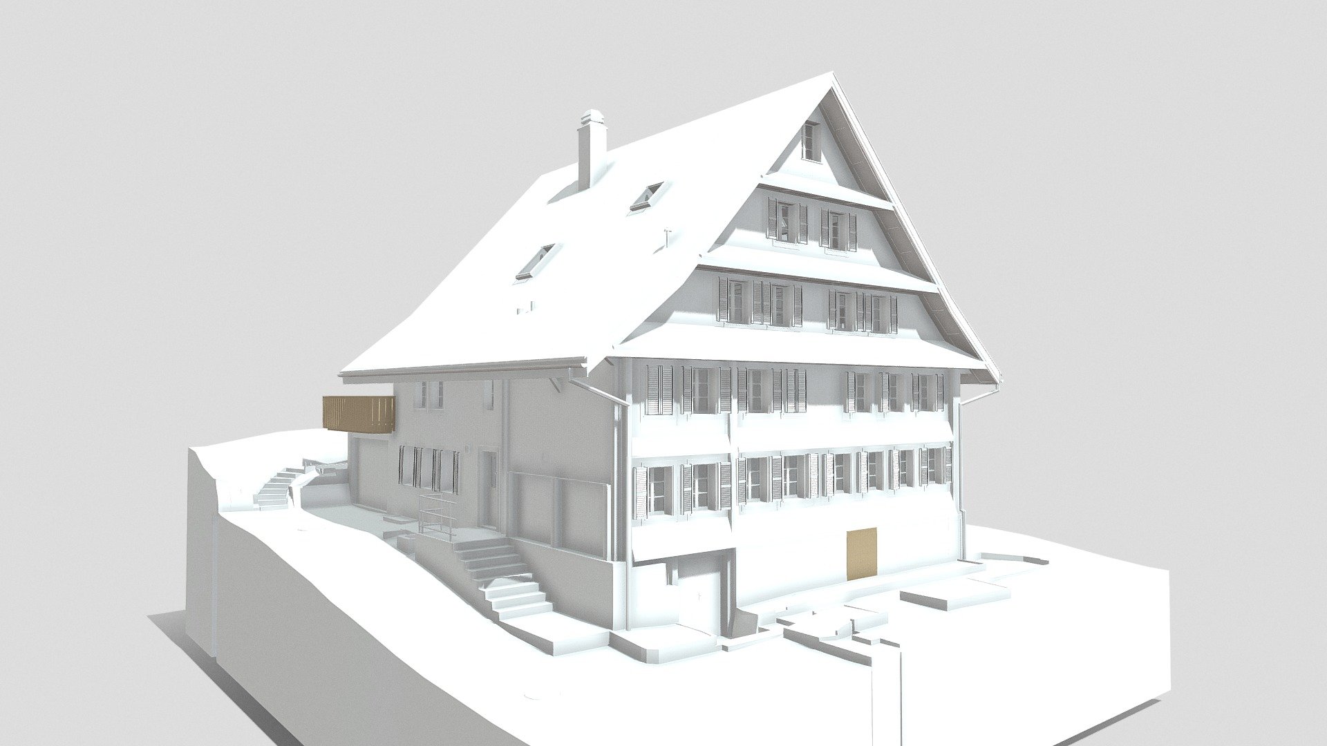 Walchwil ZG, Bauernhaus — Sketchfab embed 3D viewer