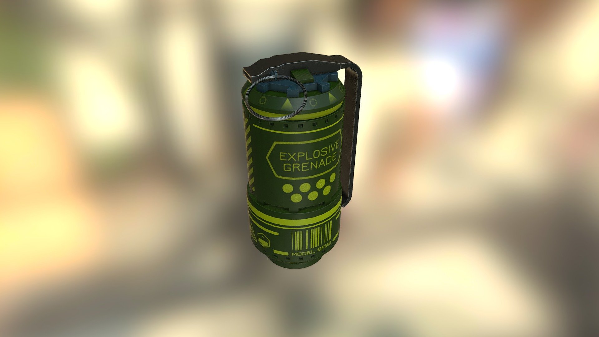 Explosive grenade - 3D model by hopefuldesign [0cebd82] - Sketchfab