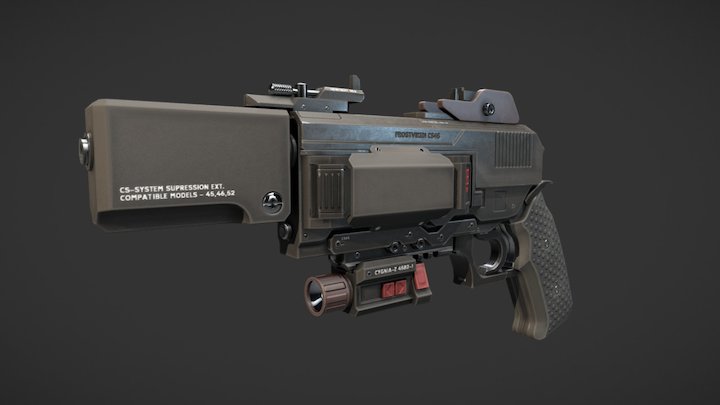 Sidearm 3D Model
