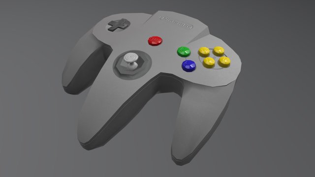 Nintendo 64 Controller 3D Model