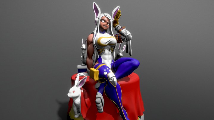 Rabbit Hero: Mirko  My Hero Academia 3D Model