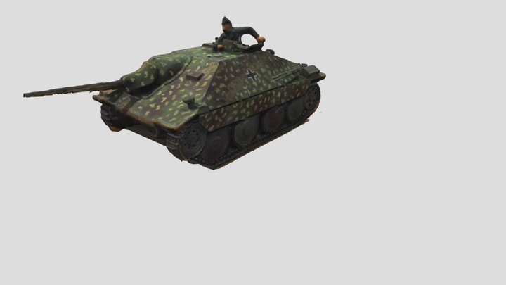 Jagdpanzer Hetzer tank model 3D Model