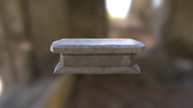 Stone Alter 3D Model
