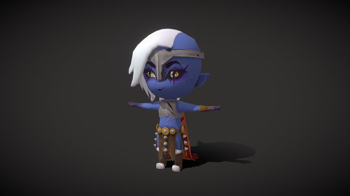Oversimplified Barbarian Chibi