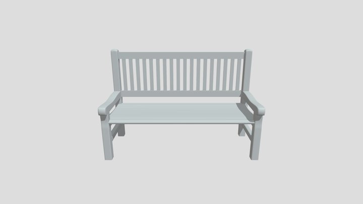 3D Bench - Base Mesh 3D Model