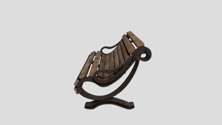 Park Bench 3D Model