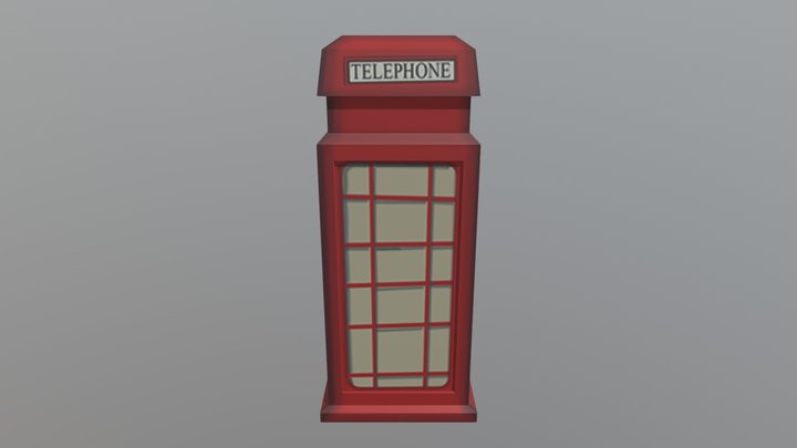 CABINE TELEFONICA 3D Model