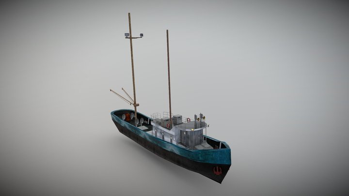 FISH BOAT 3D Model