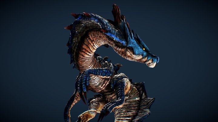 Monster Hunter Lagiacrus 3D Model