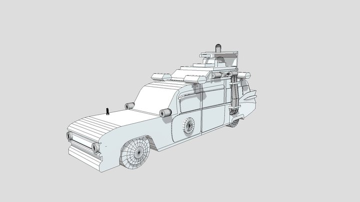 Ghostbusters Car 3D Model