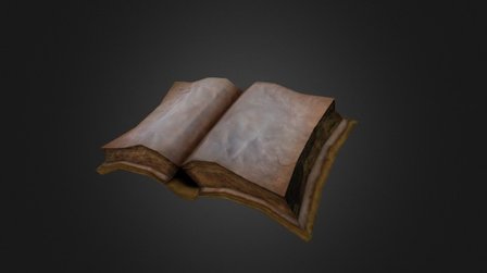 Open Book 3D Model