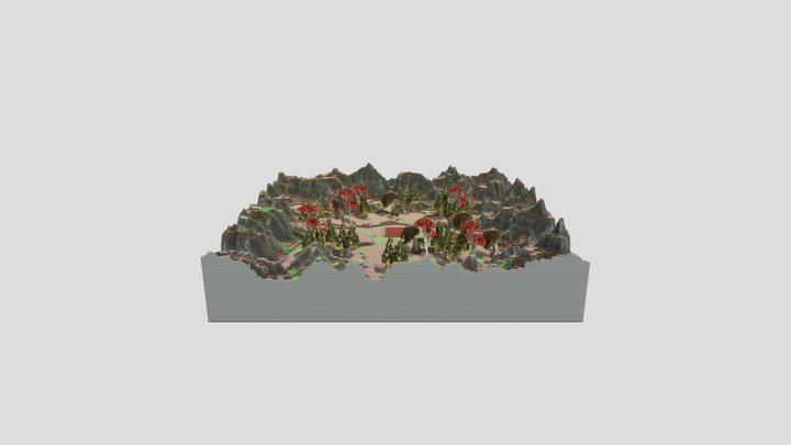 PixelMine | 20 Nature Prison Mines  Mine13 3D Model