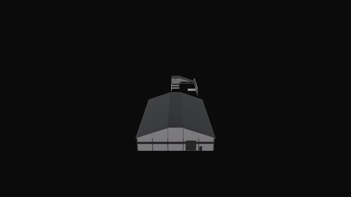 Modular Warehouse 3D Model
