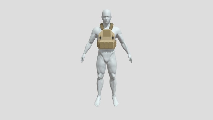 plate carrier with character 3D Model