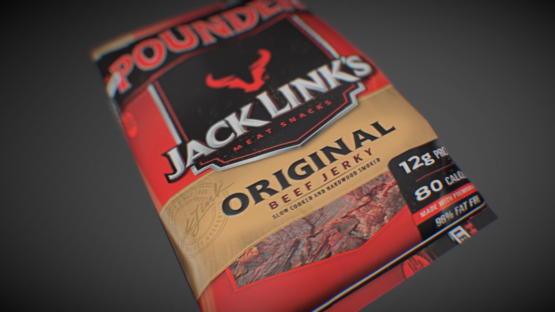 Jack Link Beef Jerky_PBR 3D model by Li.Wenzhao [0cf63a9] Sketchfab