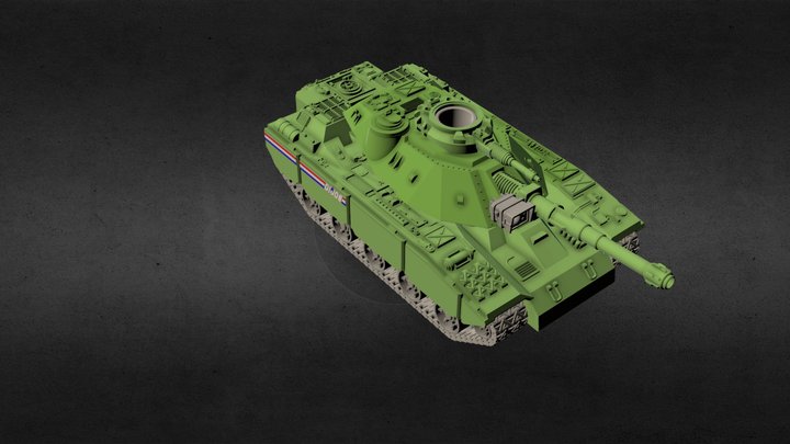 Gijoe MOBAT Tank Scale 1:12 Cassifield 3D Model