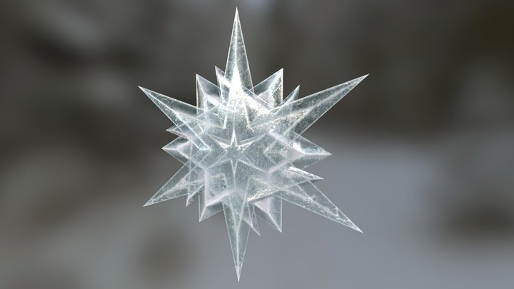 Ice "Ninja" Star 3D Model