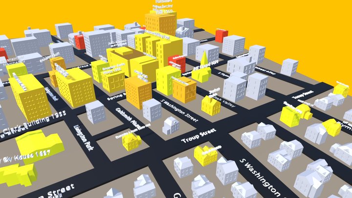 RIT Downtown Campus Map 3D Model
