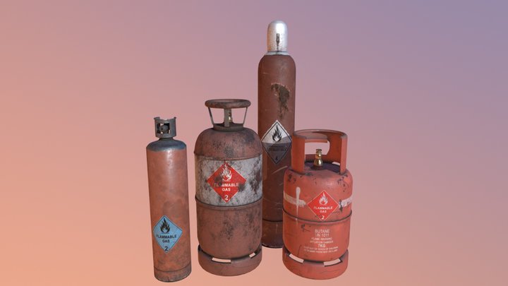 Half-Life 2 Remake. All Cilinders 3D Model