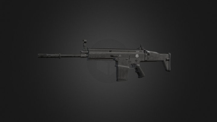FN SCAR-H 3D Model