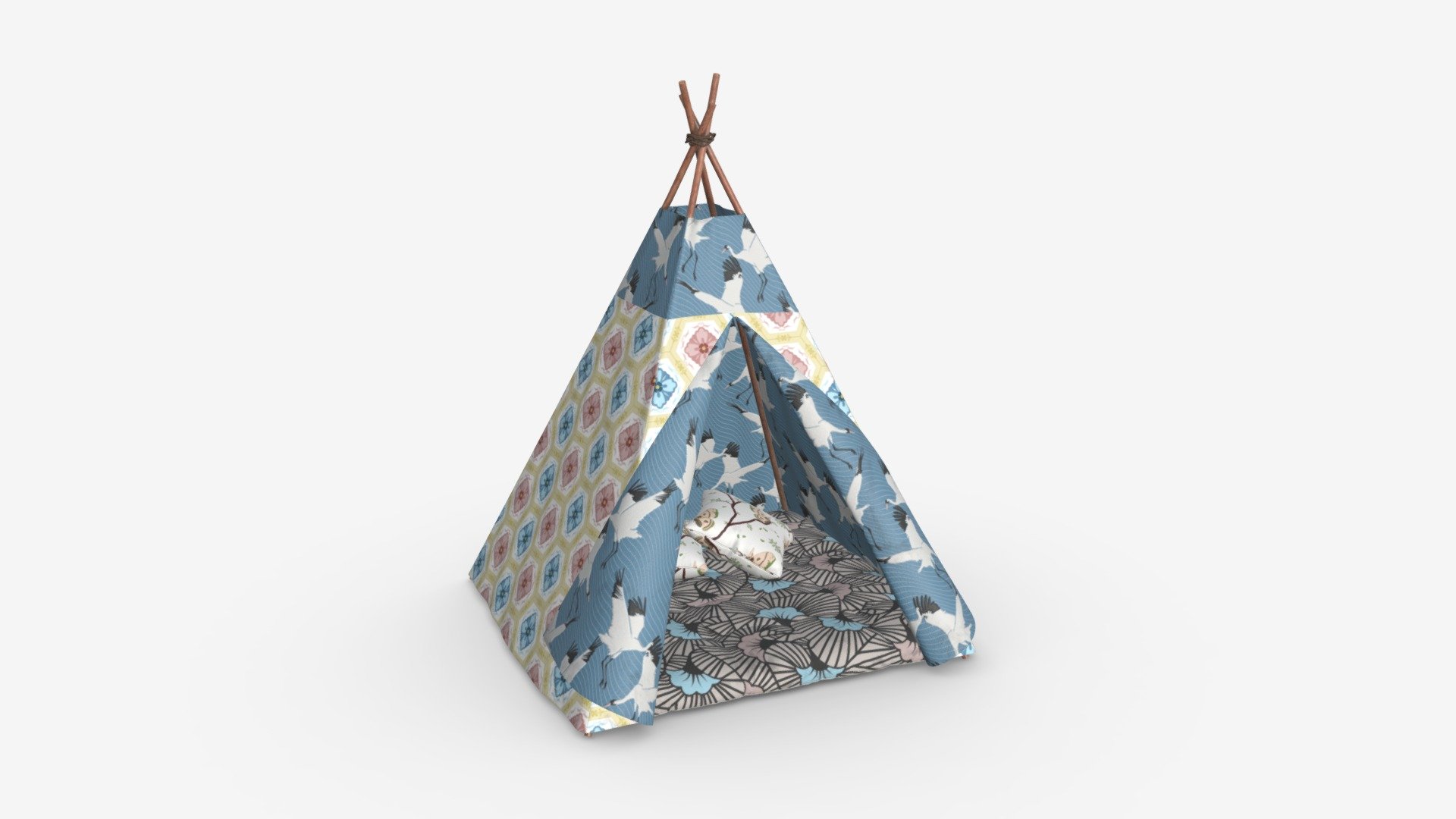 Tepee tent for kids - Buy Royalty Free 3D model by HQ3DMOD ...